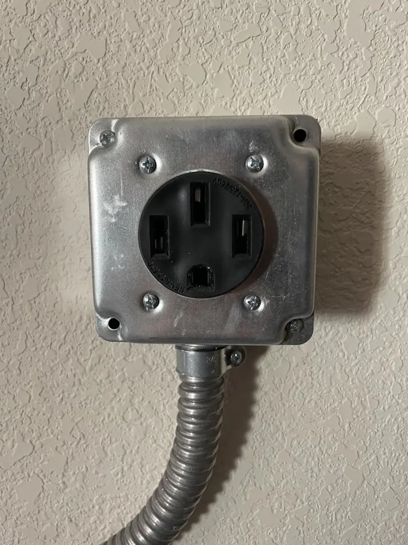 NEMA 14-50 outlet installed for Smart Home Electrical in North East